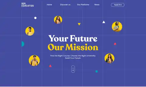 The original home page hero from the Figma file